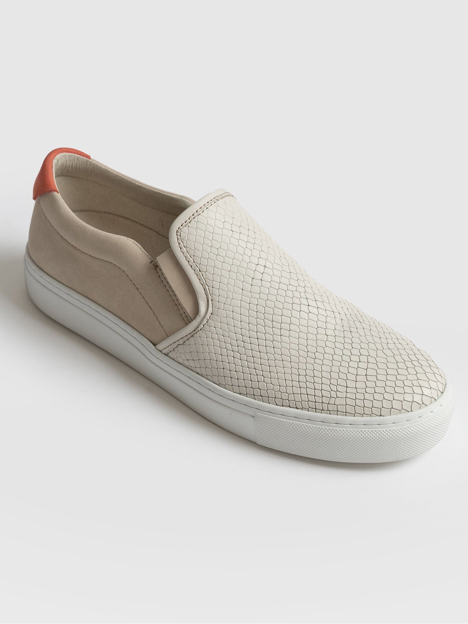 Sloane Slip On Trainer Cream - Women's Trainers | Saint + Sofia® UK
